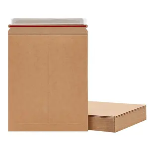 A5 A6 4X6 6X9 Nhỏ Tùy Chỉnh Tự Seal Cứng Mailer Kraft Bì<span class=keywords><strong>a</strong></span> Tông Vận Chuyển Phong Bì - Product Image 5