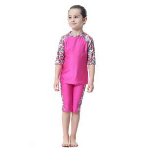 Traje de baño de cubierta completa para niños y niñas, moda transpirable, musulmán, 2021 - Product Image 3