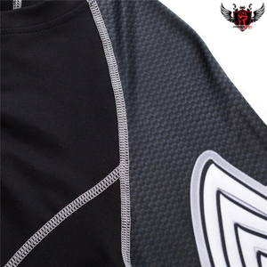 Protège-éruption professionnel à manches courtes personnalisable à séchage rapide léger sublimé pour les sports nautiques et le MMA respirant-Offre Spéciale - Product Image 5