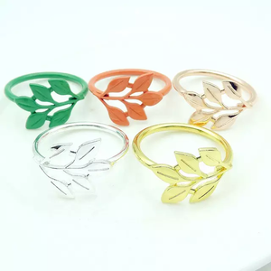 Latest Design Itames <b>Indian</b> Horn Napkin <b>Rings</b> Metal and Aluminium Dining Table Wedding Decorations Napkin <b>Rings</b> - Product Image 4