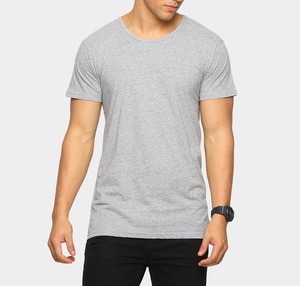 T-shirt à manches courtes pour homme, vêtement masculin de haute qualité, en coton, couleur unie, OEM, écologique, usine, 2020 - Product Image 3