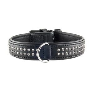 Custom Made 100% American Cow Leather Soft Padded <b>Dog</b> <b>Leash</b> with Rivet Design Indian Manufacturer Wedding Medium Breed Size - Product Image 1