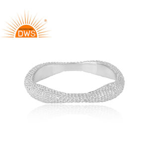 Handmade Fine 925 Sterling Silver Band Engagement <b>Ring</b> Fancy Statement Woman's <b>Ring</b> Band Jewelry Wholesaler - Product Image 3