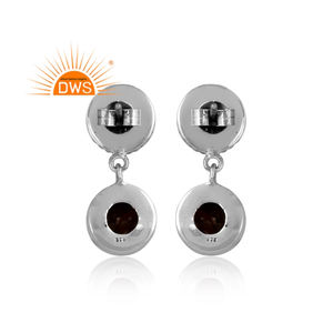 Cuivre Bourdon Turquoise Boucles D'oreilles Boho Bijoux Grossiste 925 Argent Tissé Longue Goutte Dangle Oxydé Boucle D'oreille Bijoux - Product Image 4