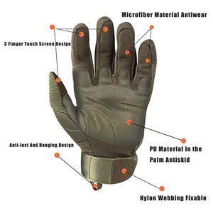 Gants de course pour motards, antidérapants, respirants, à doigts entiers - Product Image 2