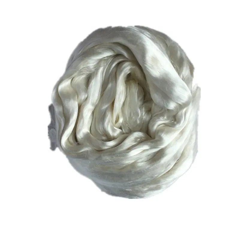 wholesale undyed 100% mulberry silk roving raw silk roving yarn