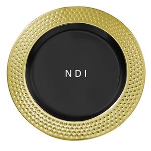 Placa de cargador de Metal para servidor de alimentos para el hogar, restaurante, vajilla, uso de Catering, placa de cargador de acero inoxidable para servir - Product Image 1