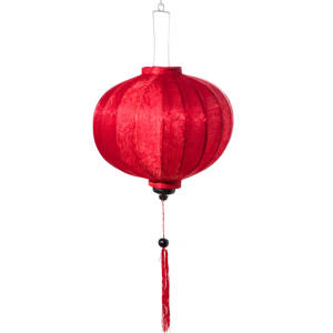 Size 60cm Vietnamese Silk <b>Lantern</b> Traditional Flocking Red <b>Lanterns</b> - Product Image 3