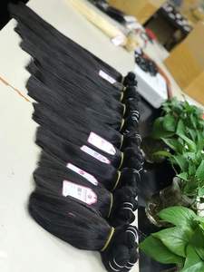 Tissage Double Machine cuticules naturelles droites alignées, EXTENSION de cheveux humains Remy vierges de haute qualité, prix de gros - Product Image 5