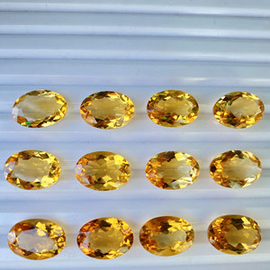 หินซิทรินธรรมชาติอัญมณีหลวมจากอินเดียได้รับการรับรองจาก IGI สีเหลือง - Product Image 1