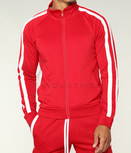 Hombre Jogging Chándal Completo logotipo personalizado Sudaderas Gimnasio Contraste Fleece Joggers Set Chándal - Product Image 3