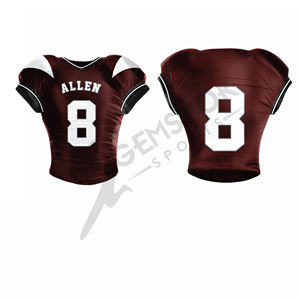 Maillot de football américain respirant à séchage rapide, grande taille, vente en gros, uniforme de football personnalisé, ensembles de maillots de football pour adultes - Product Image 5