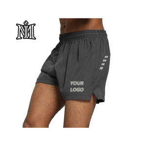 Men's Summer Casual Elastic Waist Running <b>Shorts</b> Cotton Fleece Eco-Friendly <b>Plaid</b> Pattern Anti-Wrinkle Plain Dyed - Product Image 1