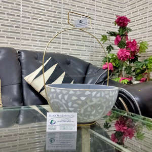 Manufacturer's Mother of Pearl Inlay Bowl with Handle for Dry Items Chocolate Serving Bowl <b>Cake</b> <b>Tools</b> Stands - Product Image 1