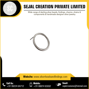 925 Sterling <b>Silver</b> Jewelry Connectors Round Bezel <b>Stud</b> - Product Image 3