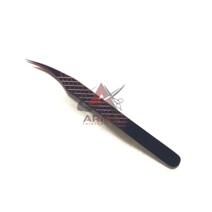 Pinzas Profesionales para Extensión de Pestañas en Forma de Delfín Morado, Pinzas de Acero Inoxidable Sostenibles con Logotipo Personalizado - Product Image 2