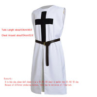 Robes à capuche KT Uniforms personnalisées avec logo couleur Chevalier Templier, doublure rouge, croix artistique sur mesure, cadeaux promotionnels, MOQ 10 pièces
