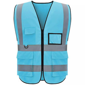 Logo personnalisable de gilet de sécurité de travail léger de polyester résistant au feu et imperméable - Product Image 3
