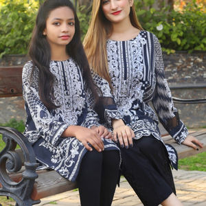 Pelouse d'impression numérique de haute qualité/robes de femmes indiennes pakistanaises 2020 salwar kameez robe de collection Lawn Kurti - Product Image 2