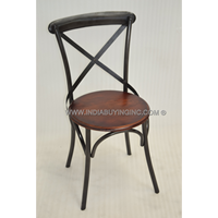 Chaises de salle à manger réglables en fer robuste et assise en bois, de haute qualité, contemporaines et très vendues, pour la maison, l'hôtel, le restaurant, la villa