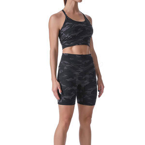 Shorts de gymnastique moulants et personnalisés, taille haute, pour femmes, vêtements de Fitness et de Yoga, vente en gros, - Product Image 3