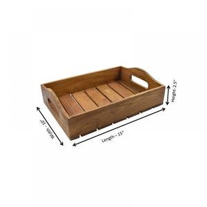 Bandeja de Servir de Madera Ecológica para Comida, Té, Café, Hogar, Hotel, Restaurante, Bandeja de Servir de Madera Maciza Natural para Cocina - Product Image 1