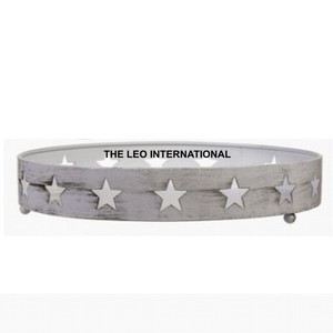Bandeja Navideña Redonda con Diseño de Múltiples Estrellas, Hecha a Mano, de Alta Calidad y Lujo, Gran Venta - Product Image 1