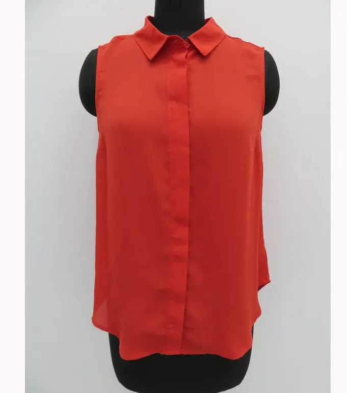 Estoque de chiffon com cancelamento feminino, blusa casual de chiffon para mulheres, primavera