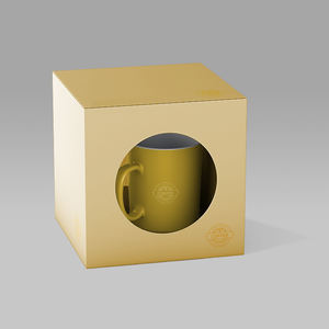 En gros Cadeau Papier Boîte D'emballage Conception Personnalisée Tasse À Café Tasse Boîtes D'emballage Avec Fenêtre Transparente - Product Image 3