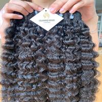Cheveux Remy Vietnamiens et Birmans Double Drawn, Double Trame, 100% Naturels, Cuticules Alignées, Bouclés, 8-30 Pouces, Trame Invisible, Cheveux Effet Nuage