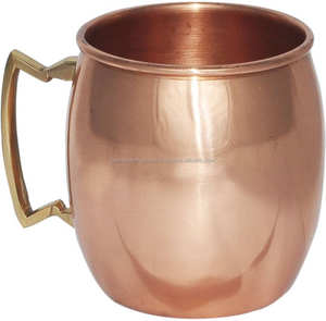 Taza de cobre Moscow Mule, vaso de café indio hecho a mano, ruso, el más vendido - Product Image 4