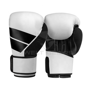 Guantes de boxeo profesionales personalizados, transpirables, que absorben la humedad, piel de vaca ajustable, cuero PU, artes marciales impresas únicas - Product Image 4