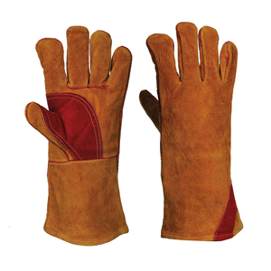 Wholesale Industrial XL Work Gloves Cow Split Leather Safety Gloves Cotton <b>Liner</b> Anti-Cut Anti-Impact General Purpose Safety - Product Image 2