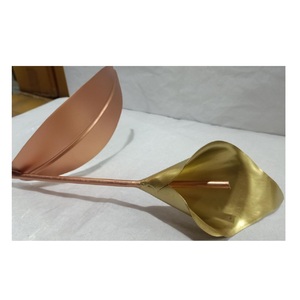 ดอกไม้สีทองและใบตกแต่งรายการของขวัญรายการของขวัญโบราณบ้านและงานแต่งงานของขวัญตกแต่ง - Product Image 2