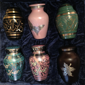 Gold with Pewter Engraved <b>Memorial</b> <b>Keepsake</b> Urn for Ashes, Mini <b>Keepsake</b> for Funeral Ashes Metal Brass/Aluminum - Product Image 3