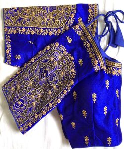 Wholesale Priced Attractive Georgette Embroidery Sequence Work Ready-to-Wear Blouse Women's Ethnic Festival Wear Garment ApparelGarment - Product Image 4