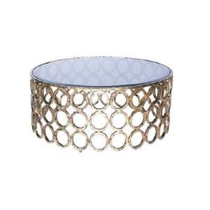 Mesa de Centro de Hierro Hecha a Mano con Tapa de Espejo, Diseño Atractivo, Forma Redonda, Mesa de Salón para Proveedor Mayorista - Product Image 2