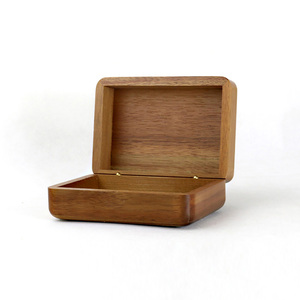 Simple bathroom wooden home and travel soap dish box holder with cases