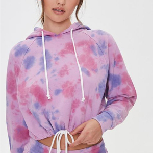 Sudaderas cortas negras personalizadas para mujer, con colores brillantes y a la moda, ideales para el gimnasio, 100% algodón. - Product Image 2