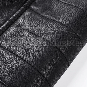 Chaqueta de cuero a la moda para hombre, chaqueta de cuero de buena calidad a la moda para invierno - Product Image 5