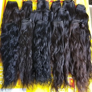 ผมต่อแบบอินเดียนเรมี่ แท้ 100% แบบเวฟ  ถักสองชั้น  ทอแบบดับเบิ้ลเวฟท์ สีดำธรรมชาติ - Product Image 6