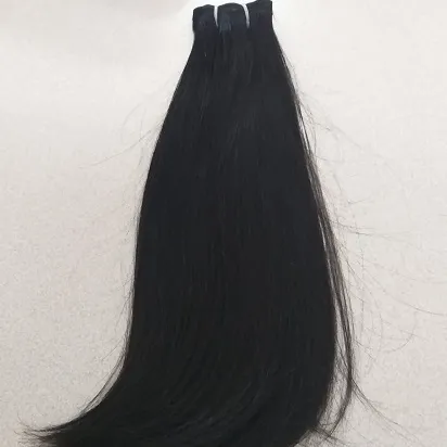 ViriginHair-extensiones de cabello indio para mujer, mechones de pelo superrecto con 100% de cutículas, pelo indio sin procesar, precio al por mayor
