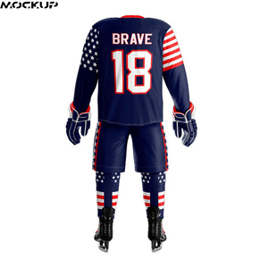 2025 barato fabricación al por mayor diseño OEM su propio portero uniformes de hockey Universitario Conjunto de 2 piezas - Product Image 3