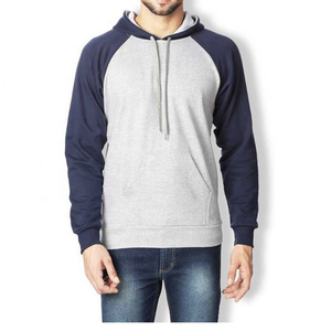 Pull-over à capuche en polaire technologique d'hiver pour hommes, logo imprimé en blocs de couleurs, fermeture à glissière, anti-rétrécissement, nouveau modèle de vêtements en coton - Product Image 1
