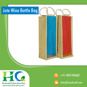 Sacs à bouteilles de vin de style vintage |   Sacs isothermes pour vin biodégradables avec poignées robustes |   Cadeau et sac réutilisables écologiques - Product Image 3