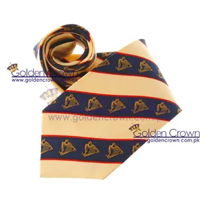 Corbata de palo de seda pura 100% impresa por la Asociación de Golf Hibernian | Proveedor de corbatas para palos de golf