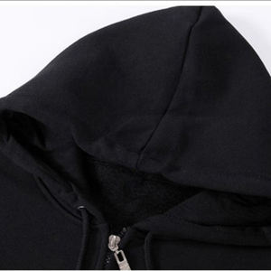 Sudadera con capucha de lana en blanco básica unisex con impresión personalizada de fábrica Sudadera con capucha deportiva de gran tamaño para hombre - Product Image 3