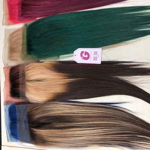 Cuticle Aligned BONE STRAIGHT <b>Hair</b> <b>Color</b> Blonde Mix Brown HUMAN <b>HAIR</b> EXTENSION to Make HUMAN <b>HAIR</b> WIGS for Black Women - Product Image 4