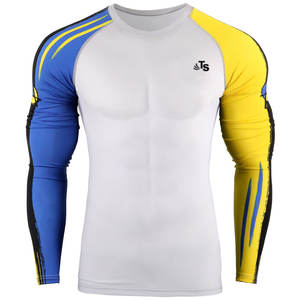 Camiseta deportiva para correr para hombre, camiseta de protección contra sarpullido juvenil, superventas - Product Image 1