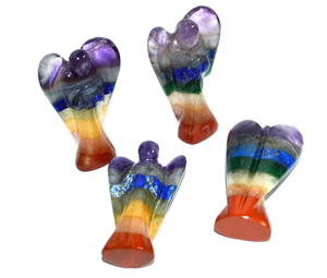 Buy Online Chakra Bonded Angels Natural Gemstone <b>Mascot</b> Theme Home Decor 2-inch Size Crystal Export Brand - Product Image 1